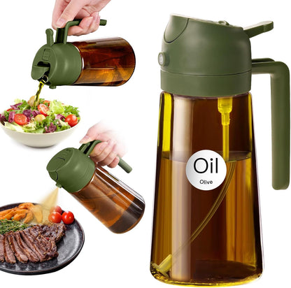 YARRAMATE 16oz/470ml Light-Blocking Dark Oil Sprayer for Cooking (Black)