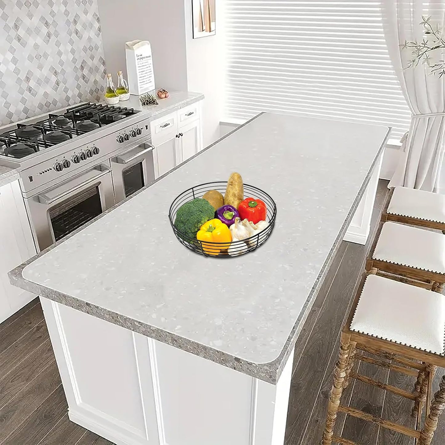 Silicone Kitchen Counter Mat by AiBOB, Heat Resistant Mat for Kitchen, Nonstick and Nonslip Countertop Protector, Waterproof Craft Table Placemat