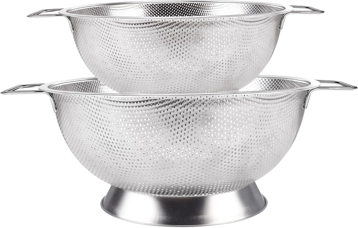 Kaishun Colander Stainless Steel 3-Quart,Strainer for Kitchen Food