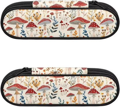 Travel Cutlery Set with Case for Kids Portable Utensil Case Reusable Silverware Pouch for School Travel Lunch Capybara Flower