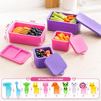 XANGNIER 40 Pcs Silicone Lunch Box Dividers,Reusable Lunch Bento Box Accessories for Kids,Lunchbox Supplies Accessories,Back to School Lunch Essentials,Silicone Cupcake Liners,Muffin Cups