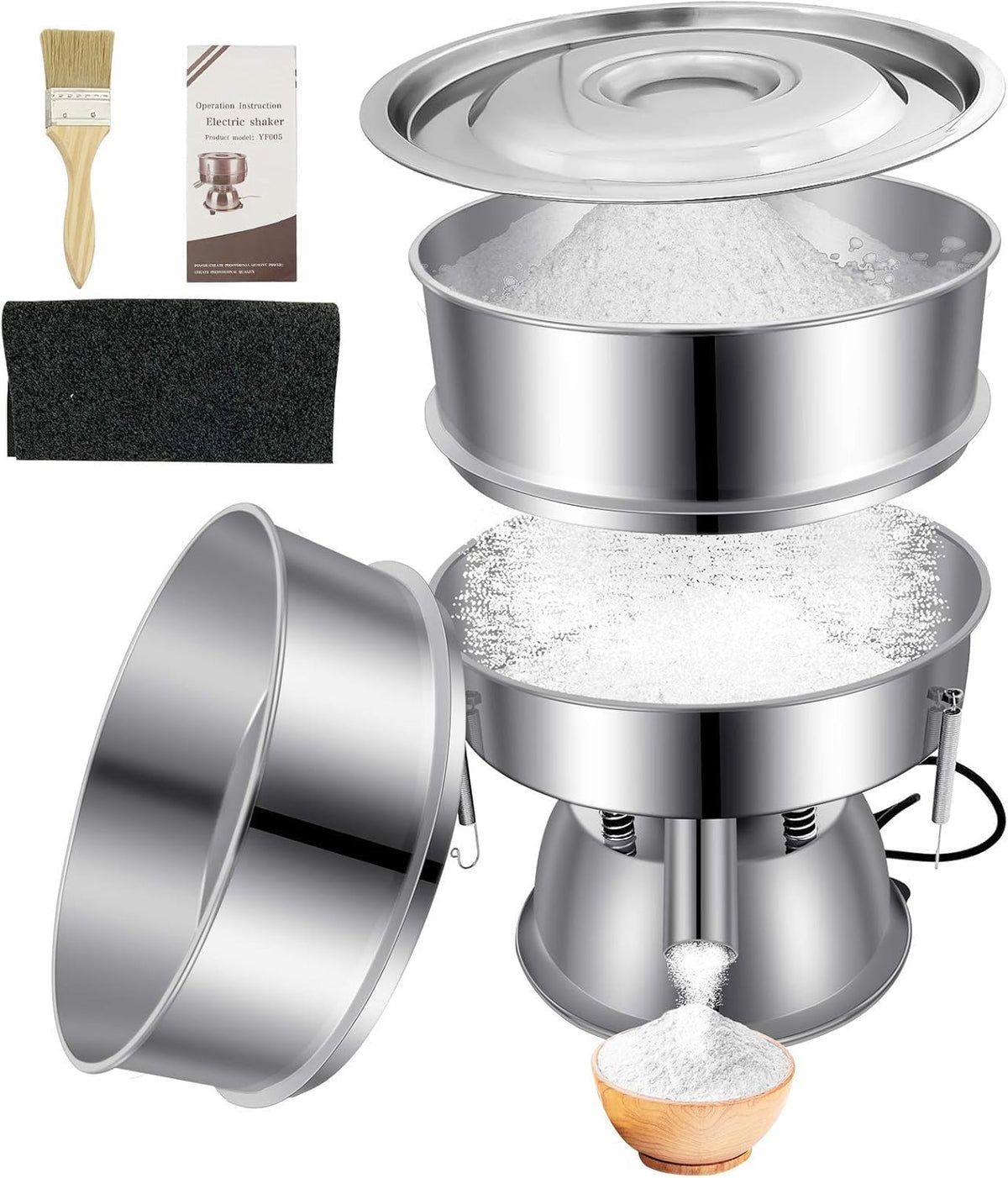 Sidasu Automatic Vibrating Sieve Shaker–40&60 Mesh Flour Sifter