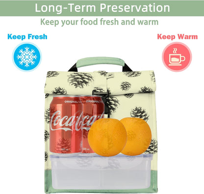 SUNNY BIRD Insulated Lunch Bag Pink Lunch Box Small Cooler Bag for Women, Girls, Adults and Teens (Pink)
