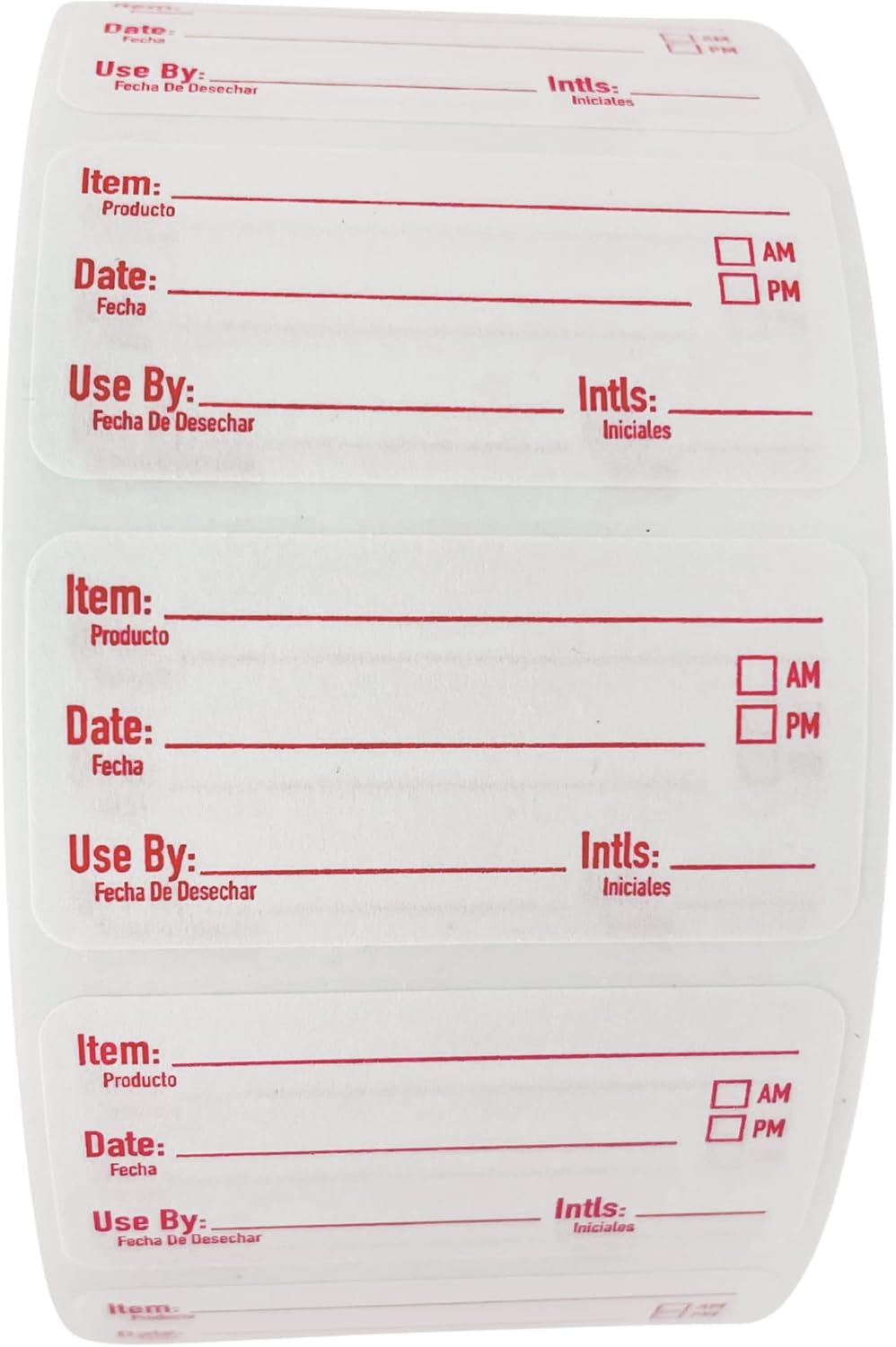 2x1 Dissolvable Food Labels, 1000 Label Stickers, Bottle Labels for Storage Bins, Sticker Labels for Food containers, (1000, Blue)