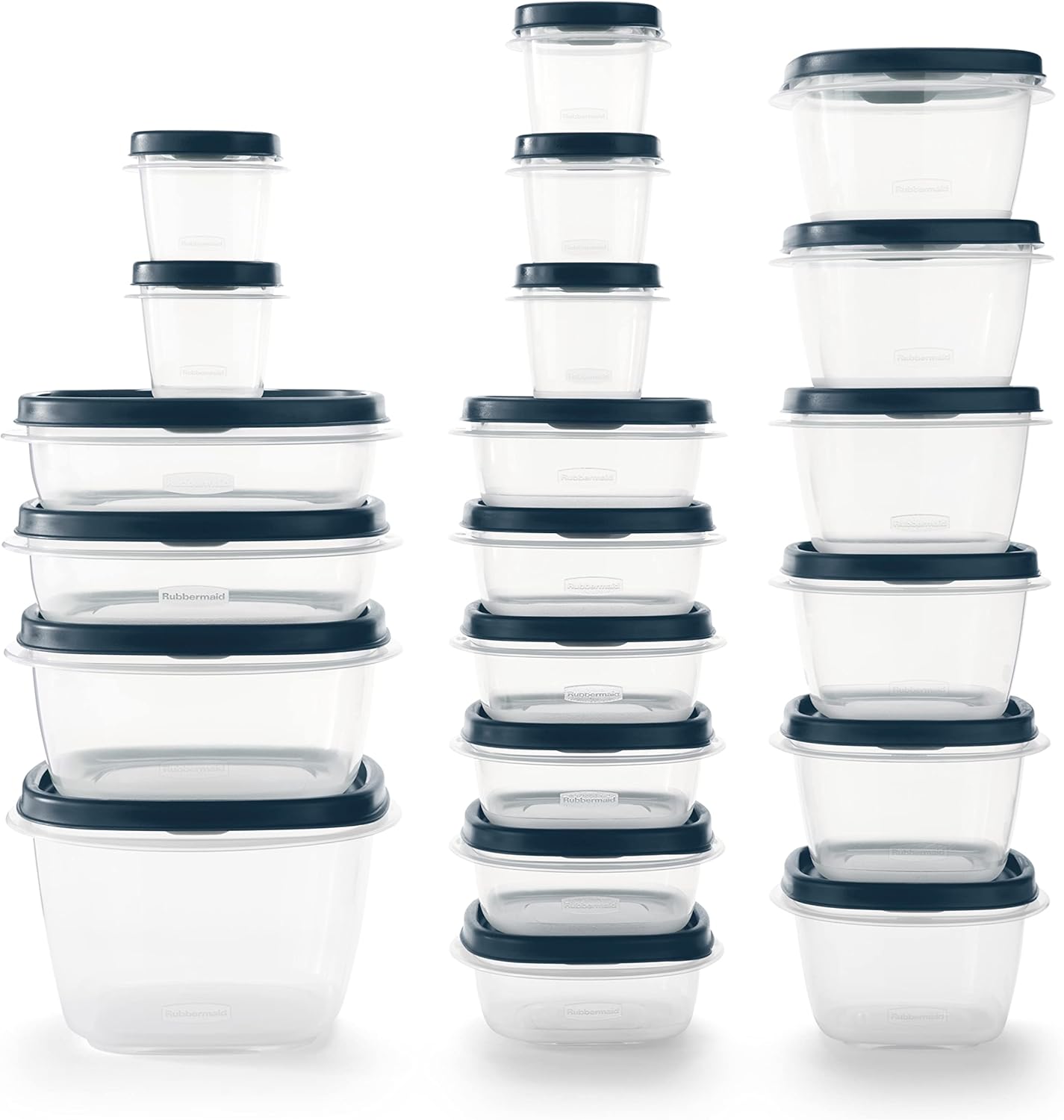 Rubbermaid EasyFindLids Meal Prep Containers 5.1 Cup Red