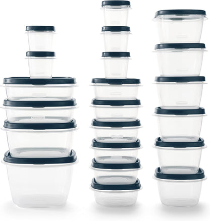 Rubbermaid EasyFindLids Meal Prep Containers 5.1 Cup Red