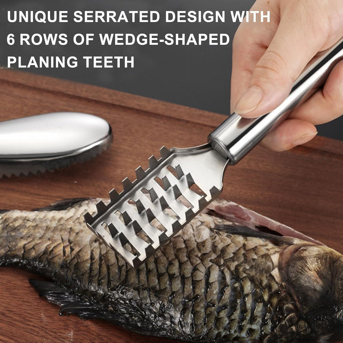 2Pcs Fish Scaler Fish Scale Remover Stainless Steel Portable Quick Skinner