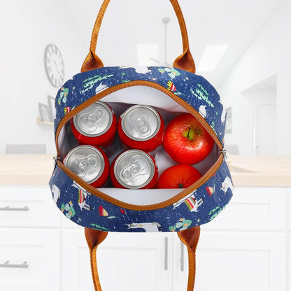 FlowFly Insulated Lunch Cooler Bag - Tote Bag Organizer for Women/Men, Black - Colors A