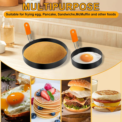Egg Ring Pancake Ring Set 6 Pcs Stainless Steel