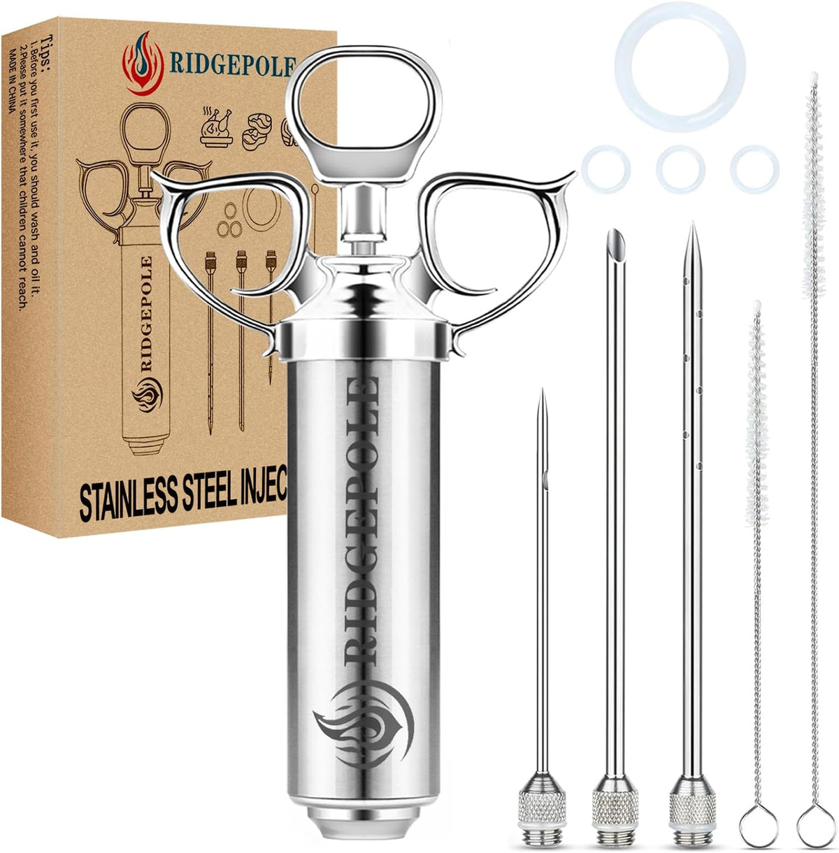 Meat Injector, Marinade Injector with 3 Marinade Needles