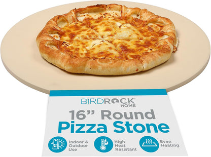 BIRDROCK HOME Pizza Stone for Oven and Grill, 16”