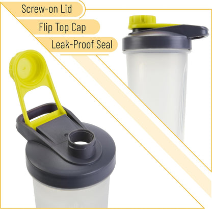 Mr. Pen- Shaker Bottles for Protein Mixes with Twist Cap, 28 oz