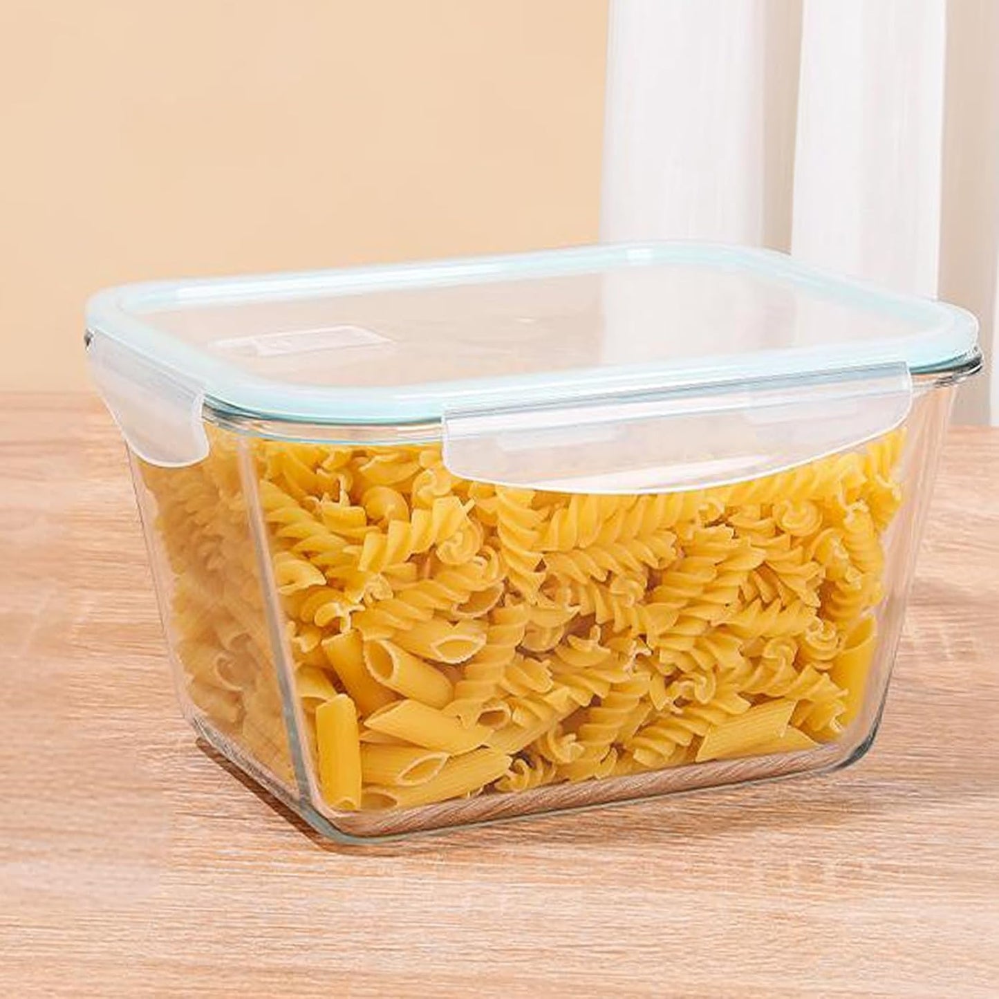88Oz 2 Pcs Large Glass Food Storage Containers Family Size Set Baking Containers with Locking Lids Storing food, BPA Free Leak Proof Microwave Oven Safe