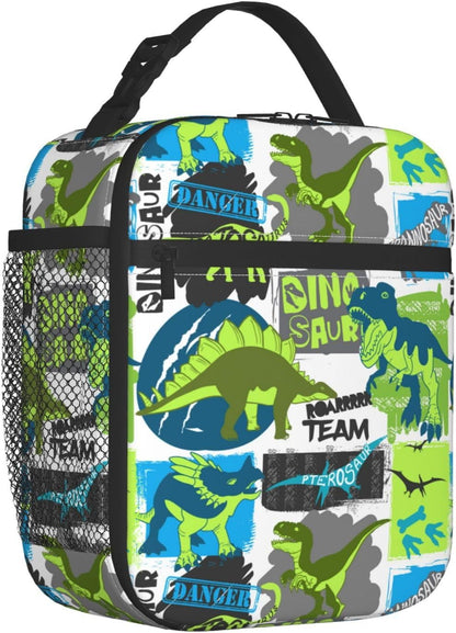 Black Cat Reusable Lunch Box Food Bag Insulated Lunch Bag for Teenage Boys Girls School Beach