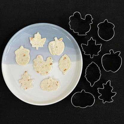 7 Pcs Mini Fall Cookie Cutter Set, 2.0 Inch, Dishwasher Safe