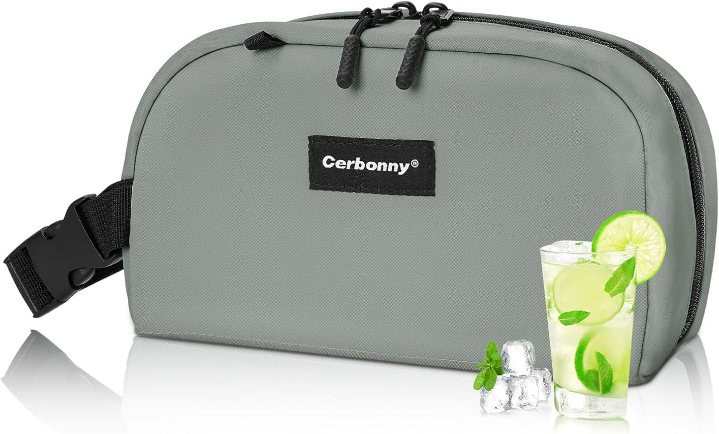 Cerbonny Freezable Cooler Bag for Work/School Travel - Mini Insulated Bag Fit For Yogurt