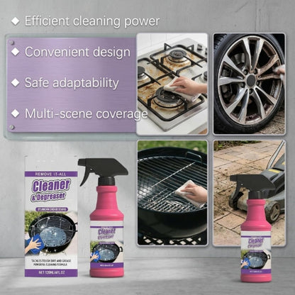 Fast-Acting Heavy-Duty Grill Degreaser Spray, BBQ Grill Cleaner Spray for Smoky Stains, Removes Grease & Carbon, 120ML for Outdoor Grills, Kitchen Grates and Racks, Electric Smokers (3Pc)