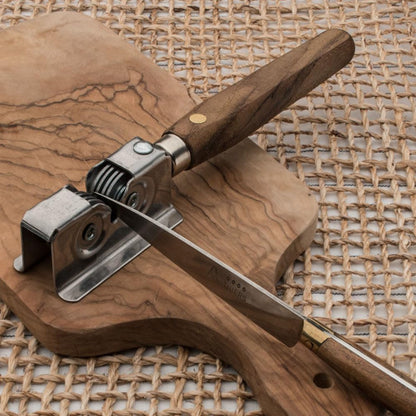Kings County Tools Manual Handheld Knife Sharpener with Bubinga Handle