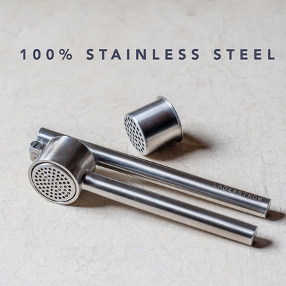 Lagerstrom Heavy Duty Garlic Press, 100% Stainless Steel