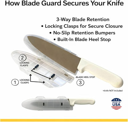 Blade Guard™ 8" Locking Kitchen Knife Blade Protector