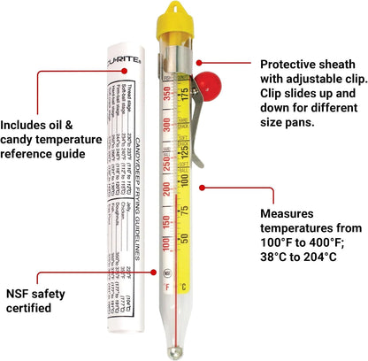 Chaney Instrument 00723 Deluxe Candy/Deep-Fry Thermometer with sheath