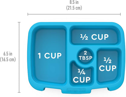 Bentgo® Kids Prints Tray with Transparent Cover - Reusable, BPA-Free, 5-Compartment Meal Prep Container with Built-In Portion Control for Healthy Meals At Home & On the Go (Mermaids in the Sea)