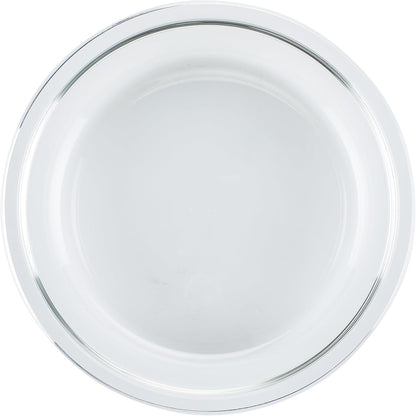 LOCK & LOCK LocknLock Purely Better Glass Round Pie Baking Dish/Food Storage Container with Lid, 9.5 Inch, Clear