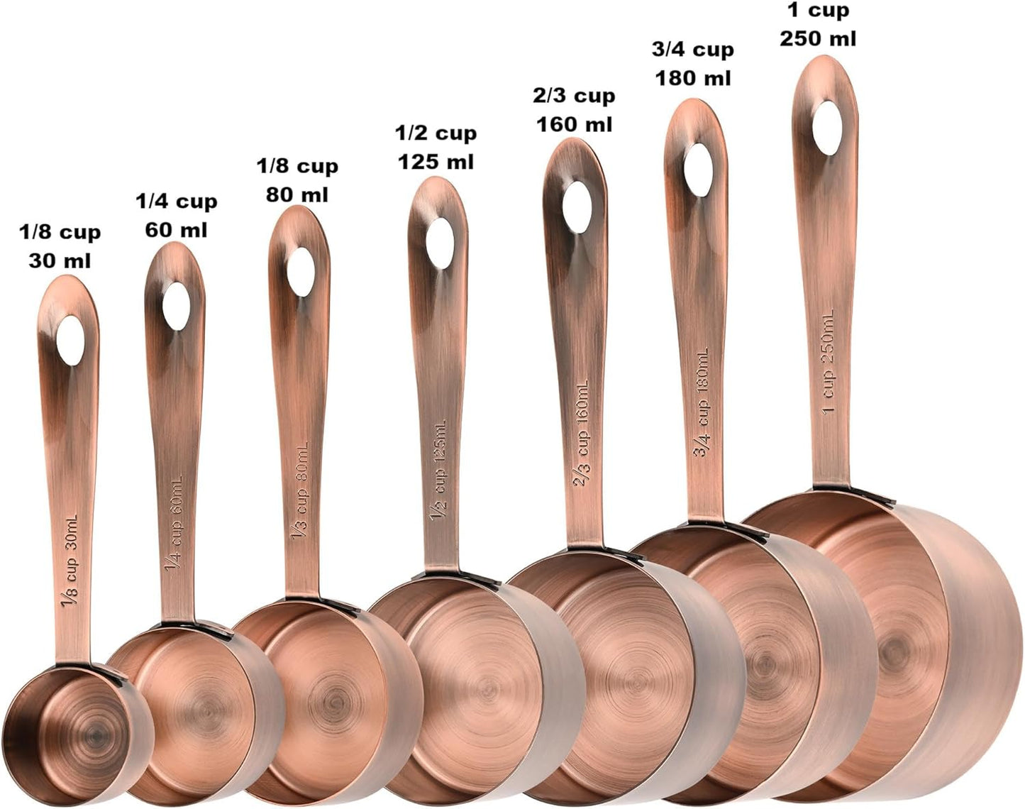 Measuring Cups and Spoons Set of 12, Stainless Steel Stackable Measuring Cups and Spoons Set With Leveler, Metal Measuring Spoons and Cups for Dry or Liquid Ingredients During Kitchen & Baking