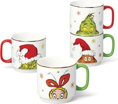 Lenox 898096 Merry Grinchmas Chip & Dip Bowl, Christmas Dishes, Festive Holiday Serveware