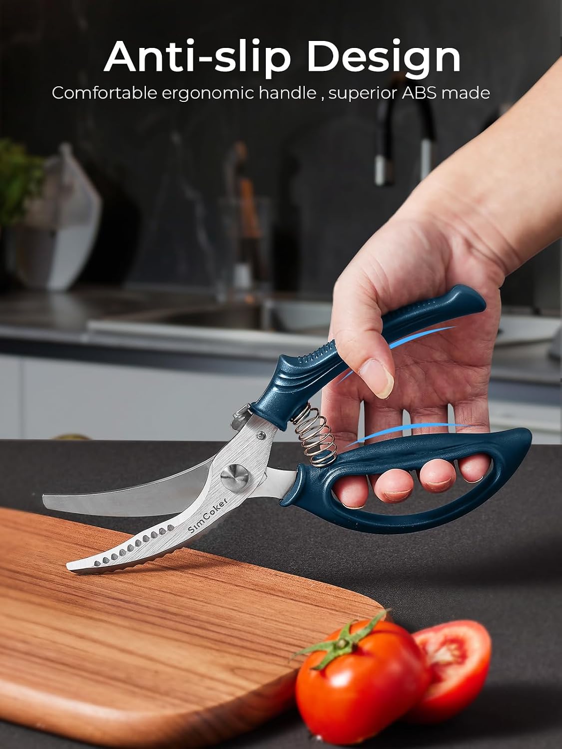 Kitchen Scissors, Forged Stainless Steel Heavy Duty Kitchen Shears, Dishwasher Safe Cooking Scissors for Meat, Poultry & Vegetables