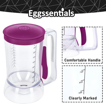 Eggssentials Pancake Batter Dispenser with Squeeze Handle Pancake Dispenser