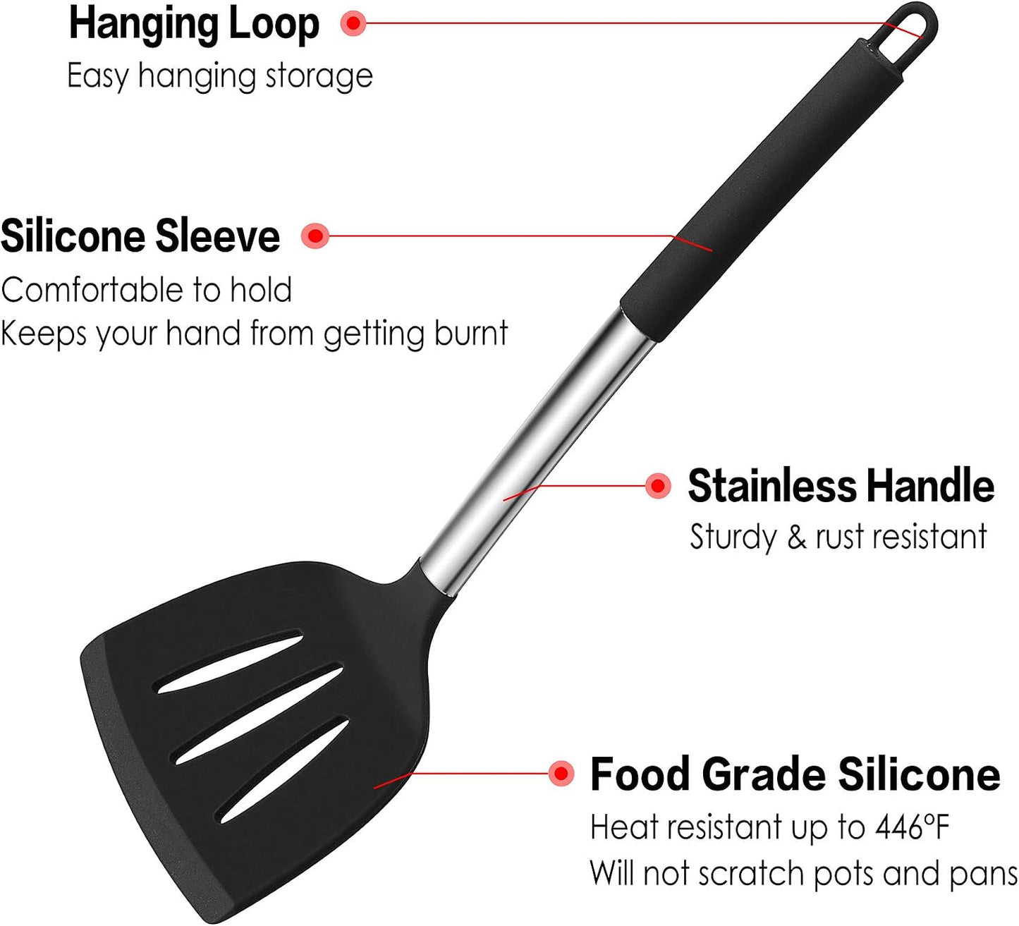 LIANYU 15 Pcs Kitchen Cooking Utensils Set with Holder, Silicone Kitchen Tools with Stainless Steel Handle, Heat Resistant Gadgets, Brush Spatula Spoon Whisk for Cookware, Dishwasher Safe, Khaki