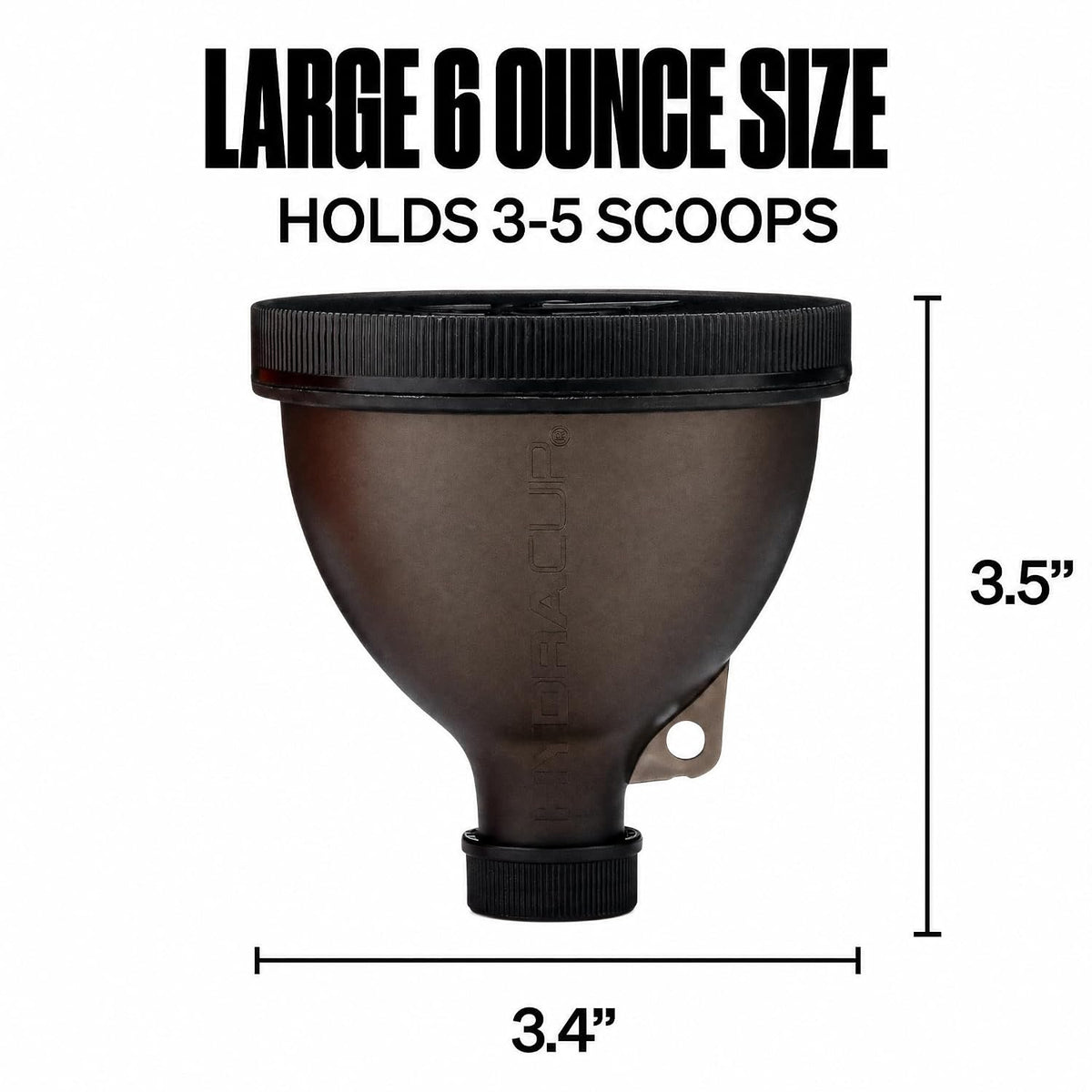 Hydra Cup Protein Powder Funnel Set 6 Pack, w/Stand for Filling Bottles
