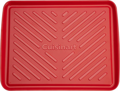 Cuisinart CPK-210 Grilling Prep and Serve Trays, Black and Red Large 18” x 14.5”
