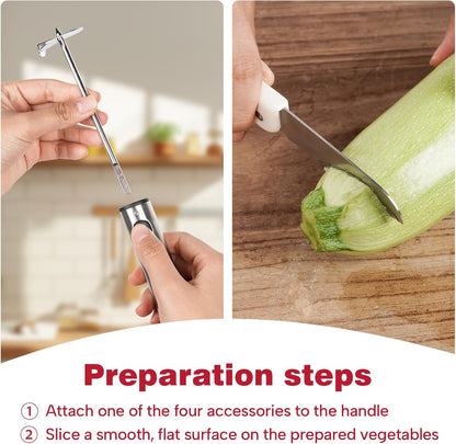 Cook Guy Multi-Purpose Veggie Drill - 4 Sizes Vegetable Corer Tool