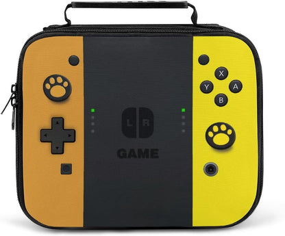 Game Lunch Bag for Boys Girls Gamer, Insulated Video Game Lunch Box for School Work Office Travel Picnic Hiking Beach, Waterproof Leakproof Portable Fits Most Bento Boxes