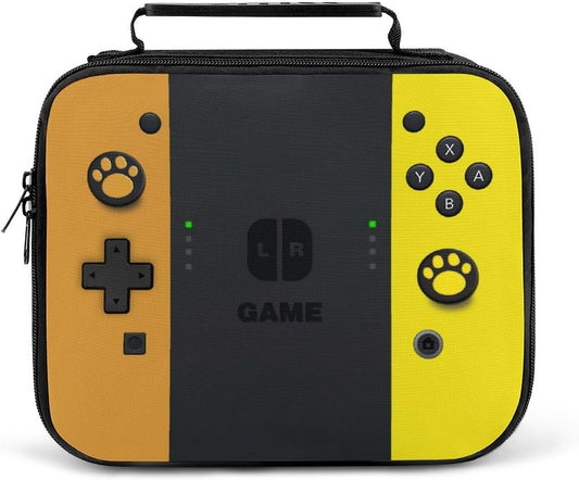 Game Lunch Bag for Boys Girls Gamer, Insulated Video Game Lunch Box for School Work Office Travel Picnic Hiking Beach, Waterproof Leakproof Portable Fits Most Bento Boxes