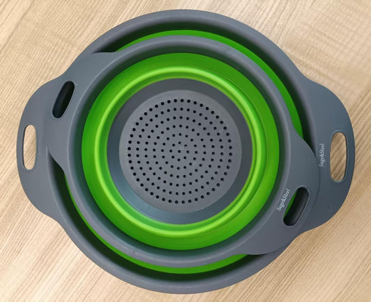Sage & Steel Silicone Sink Strainer— Collapsible Design for Kitchen Straining and Rinsing