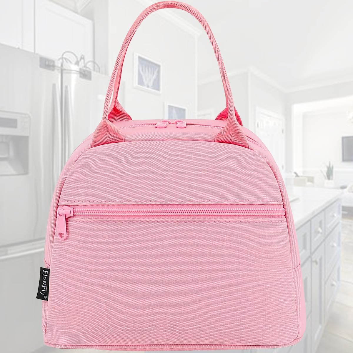 FlowFly Insulated Lunch Cooler Bag - Tote Bag Organizer for Women/Men, Black - Colors A