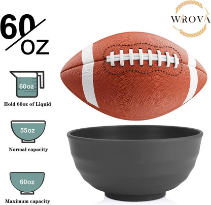 Wheat Straw Bowl Sets,8 PCS Unbreakable Cereal Bowl 26 OZ,Microwave and Dishwasher Safe Bowls,Bowl Sets for Camping and Picnic BPA Free Colorful Salad Bowls for Serving Soup,Oatmeal and Fruit Etc…