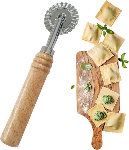 Double Wheel Dual-Head Pastry Cutter, 1Pcs