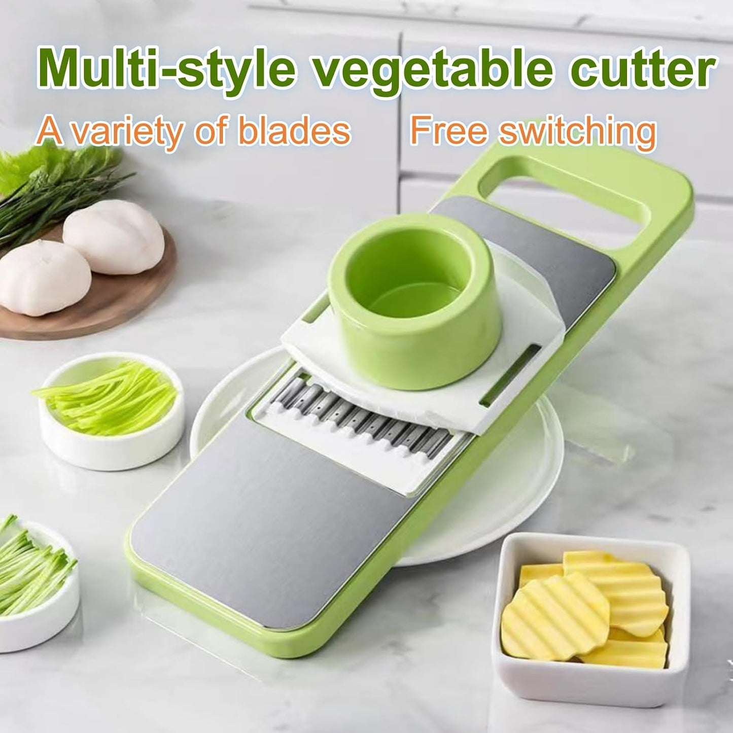 ANIS·KEBBR Multifunctional Manual Food Cutter Dicer Grinder Kitchen Tool For Veggie Cheese