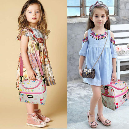 Lunch Bag for Kids Coole Lunch Box Tote for Women Girls Boys Children Student Insulated Bento Bag for School Work Picnic Outdoor Activities