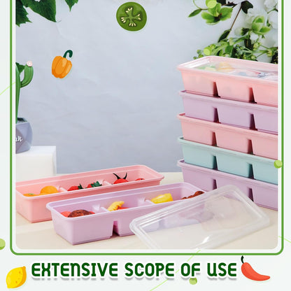 Hushee 10 Pack 17 oz Small Meal Prep Containers with 3 Compartments Snack Containers with Lid Disposable Plastic Bento Box Travel Lunch Food Boxes Stackable for Office Picnic (Black)