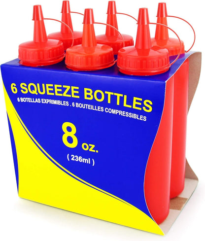 New Star Foodservice Squeeze Bottle, 12 oz, Red
