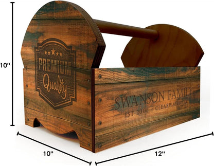 BARCONIC CONDIMENT CADDY - WOODEN CUSTOMIZABLE - VINTAGE DESIGN