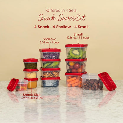 IRIS USA 44 PC Plastic Food Storage Containers With Lids | 22 Meal Prep Containers & 22 Lids | Leftovers Office Lunch Snack Fruit, Microwave Dishwasher Freezer Safe, BPA Free