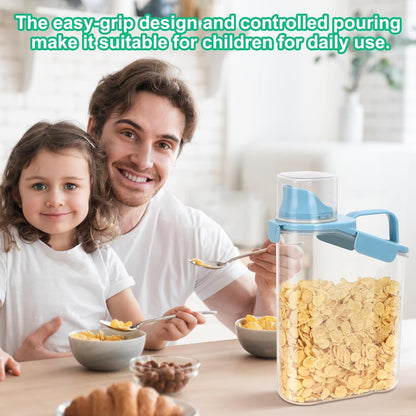 TBMax 2 Pack Airtight Rice Container 5 Lbs +10 Lbs, Cereal Container Oatmeal Storage with Easy-pouring Spout & Handy Cup for Flour Grain Beans, Pet Dog Cat Bird Food Storage Dispenser -Pink