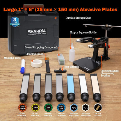 SHARPAL 202H Precision Knife Sharpening System, Adjustable Angle 10–35°