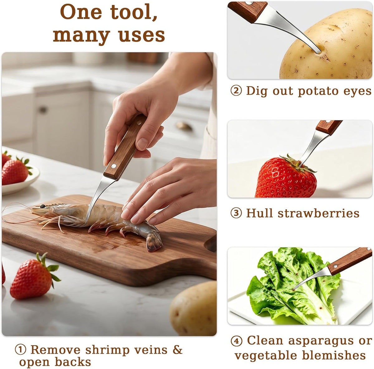 3 Pcs Fruit & Vegetable Peeler Set